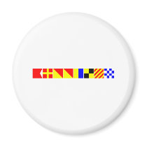 Code Flag Brooklyn Refrigerator Magnet