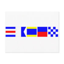 Code Flag Caden Postcards