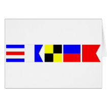 Code Flag Caleb Card
