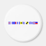 code flag captain lance refrigerator magnet