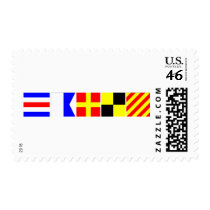 Code Flag Carly Postage Stamps
