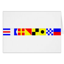Code Flag Caroline Cards
