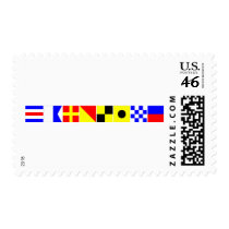 Code Flag Caroline Postage Stamp