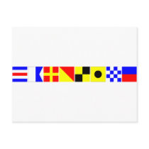 Code Flag Caroline Post Cards