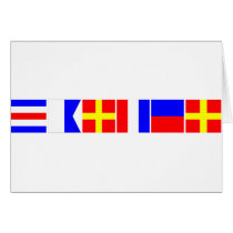 Code Flag Carter Greeting Cards