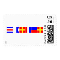 Code Flag Carter Stamp
