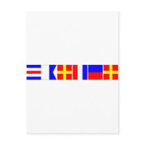 Code Flag Carter Postcards