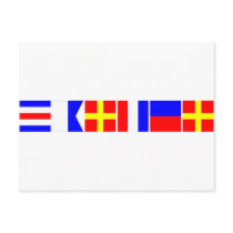 Code Flag Carter Postcards