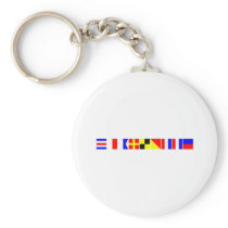 Code Flag Charlotte Key Chain