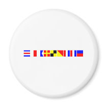 Code Flag Charlotte Refrigerator Magnet