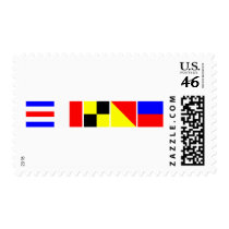 Code Flag Chloe Postage Stamps