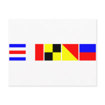 Code Flag Chloe Postcard