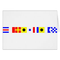 Code Flag Christian Greeting Card