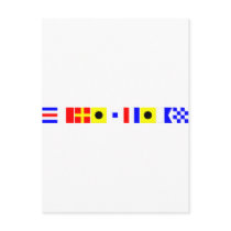 Code Flag Christian Post Card
