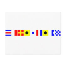 Code Flag Christian Post Cards