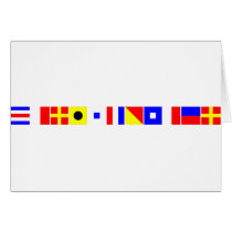 Code Flag Christopher Greeting Card