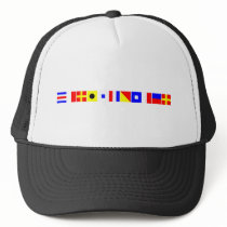 Code Flag Christopher Trucker Hats