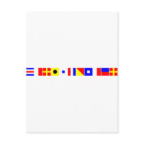 Code Flag Christopher Postcards