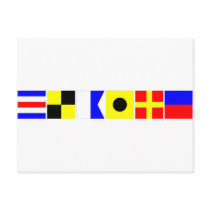 Code Flag Claire Postcards