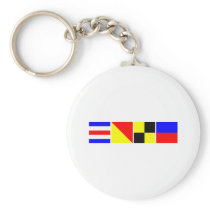 Code Flag Cole Keychains