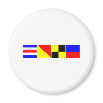 Code Flag Cole Fridge Magnet