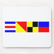 Code Flag Cole Mouse Pads