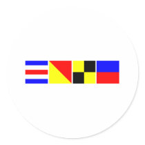Code Flag Cole Sticker