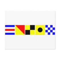 Code Flag Colin Postcards