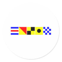 Code Flag Colin Round Sticker