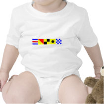 Code Flag Colin Baby Bodysuits
