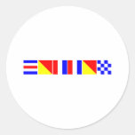 Code Flag Cotton Stickers