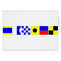 Code Flag Daniel Greeting Cards