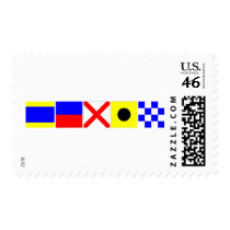 Code Flag Devin Postage Stamps