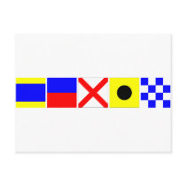 Code Flag Devin Postcard