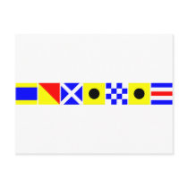 Code Flag Dominic Postcard
