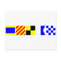 Code Flag Dylan Postcards