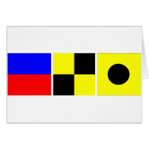 Code Flag Eli Greeting Cards