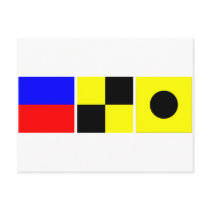 Code Flag Eli Post Card