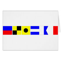 Code Flag Elijah Greeting Card