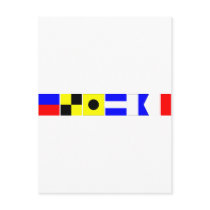 Code Flag Elijah Post Cards