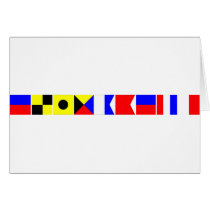 Code Flag Elizabeth Greeting Card