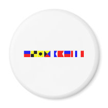 Code Flag Elizabeth Refrigerator Magnets