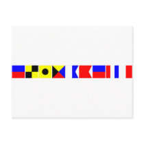 Code Flag Elizabeth Postcards