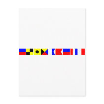 Code Flag Elizabeth Post Card