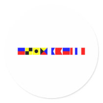Code Flag Elizabeth Sticker