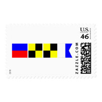 Code Flag Ella Postage Stamp