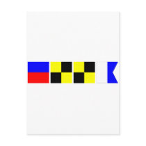 Code Flag Ella Postcard