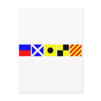 Code Flag Emily Postcard
