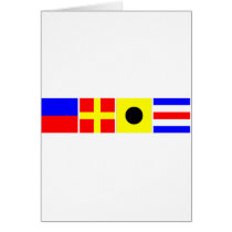 Code Flag Eric Greeting Card