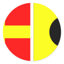 Code Flag Eric Round Stickers